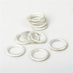 кольца для карниза металлические бесшумные 16мм упак.10 шт - фото 10591