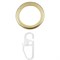кольца для карниза металлические бесшумные 16мм упак.10 шт - фото 10595